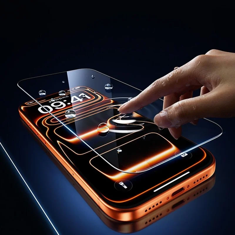 SMARTDEVIL For iPhone 12 Pro Max Full Screen Protector 0.33mm Silk Printing High Aluminium-Silicon HD Tempered Glass with Installation Tool - Transparent