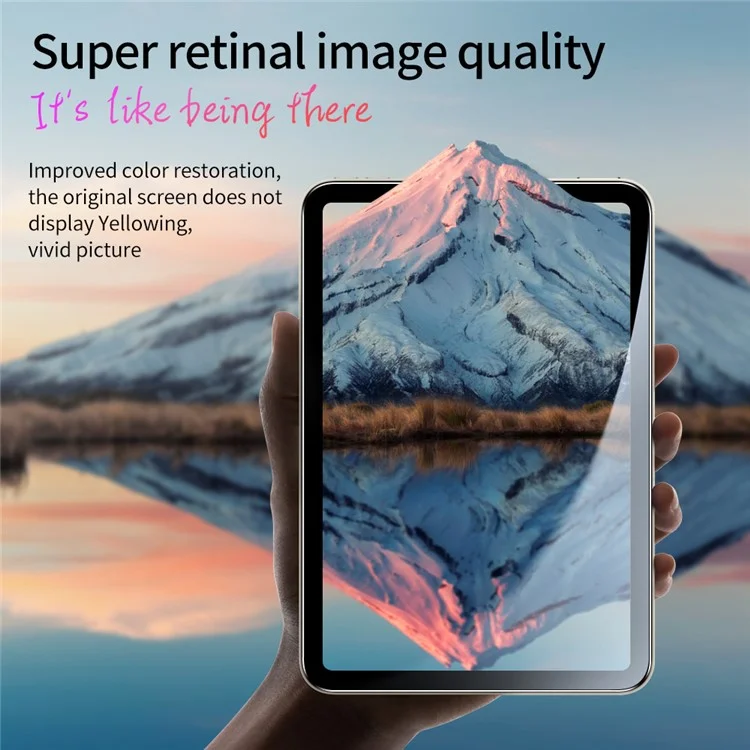 Для iPad Pro 12.9 (2022) / (2021) / (2020) Закаленное стекло HD Clear Anti-explosion Full Screen Protector с пластиковым инструментом для установки