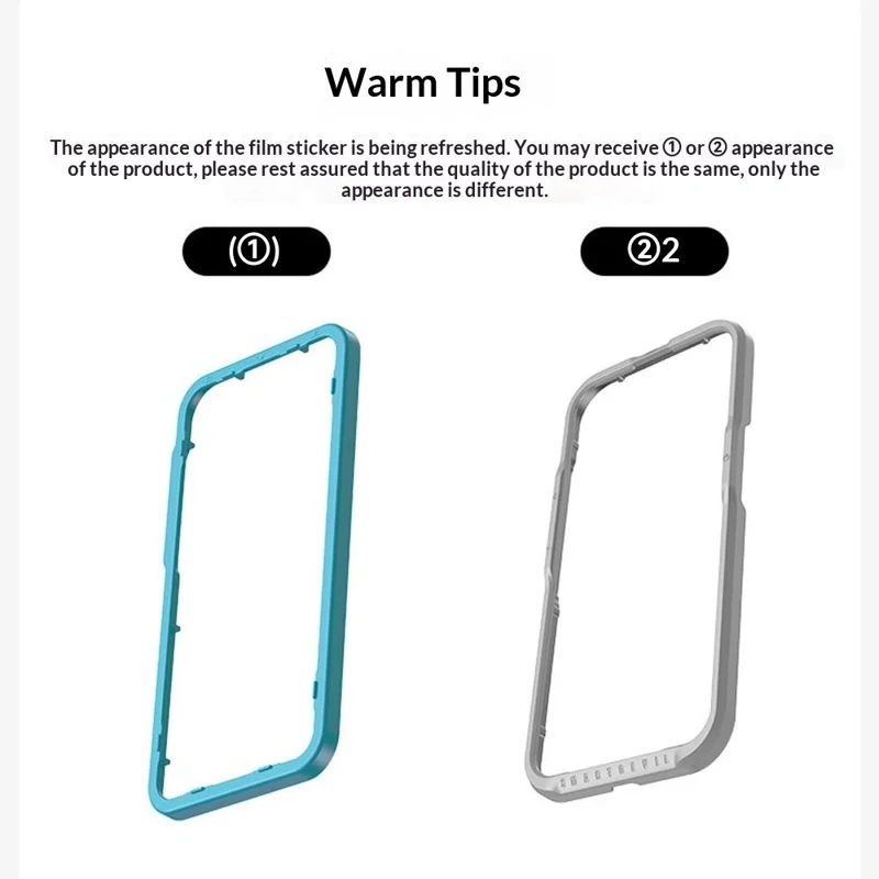 SMARTDEVIL 2Pcs Full Screen Protector For iPhone 16e  /  13  /  13 Pro  /  14 0.33mm Silk Printing High Aluminium-Silicon HD Tempered Glass with Installation Tool - Transparent