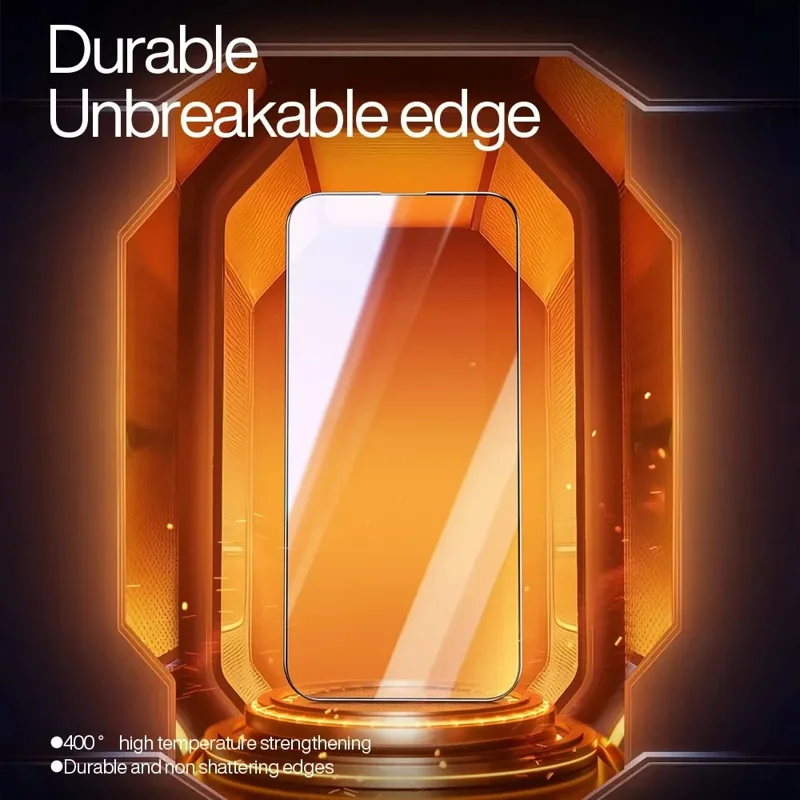 SMARTDEVIL For iPhone 16 Full Screen Protector Anti Blue Light 0.33mm Silk Printing High Aluminium-silicon Glass Film - Transparent