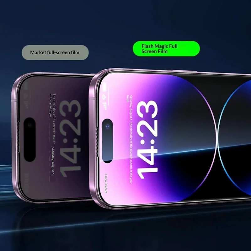 SMARTDEVIL Защитная пленка полного экрана для iPhone 12 / 12 Pro, антибликовая, 0,33 мм, с шелкографией, из высокопрочного алюмосиликатного стекла — прозрачная