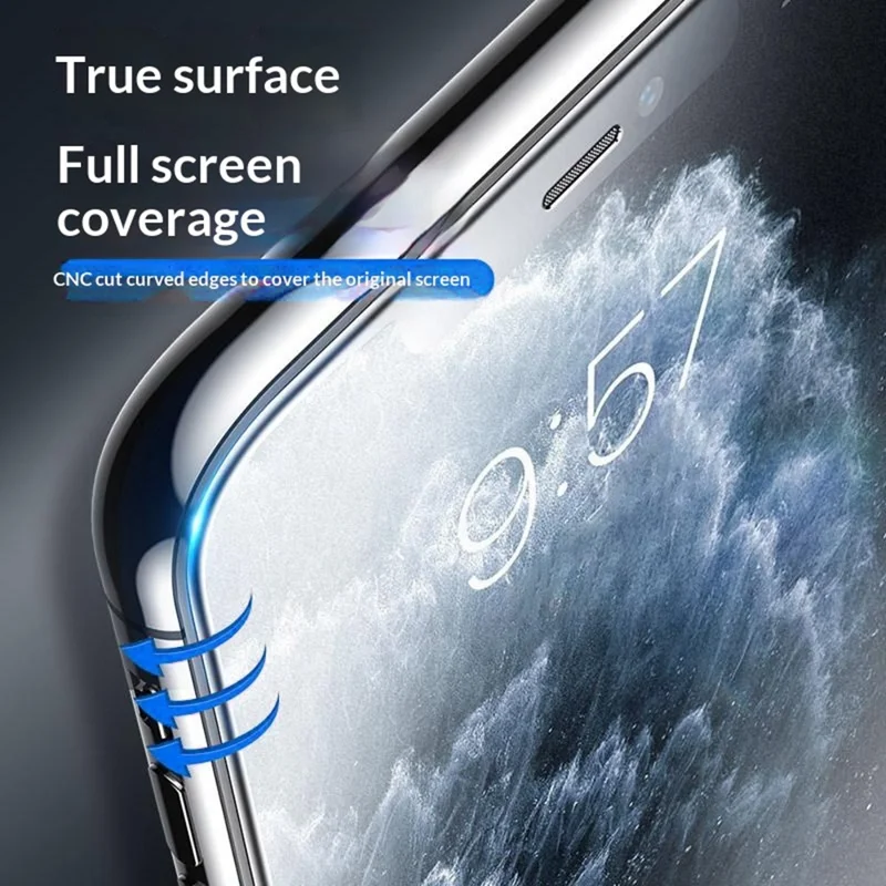 SMARTDEVIL For iPhone 16 / 15 0.33mm Full Screen Protector Silk Printing Matte Medium Alumina Glass Film with Dust-proof Net / Intallation Frame - Black