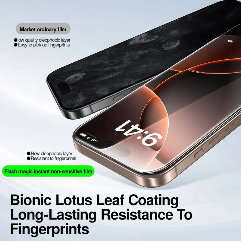 SMARTDEVIL Protector de pantalla completo antiespías para iPhone Air, película de vidrio de alta alúmina-silicio de 0,33 mm con impresión de seda y herramienta de instalación - Negro