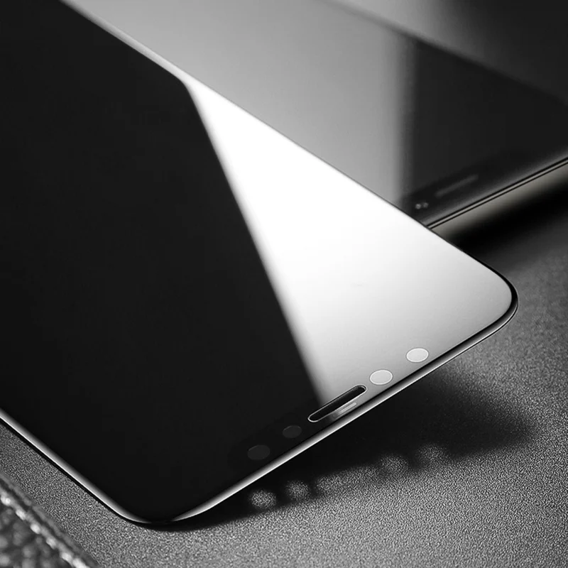 SMARTDEVIL Für iPhone 14 Plus / 13 Pro Max Anti-Spionage-Vollbildschutz 0,33 mm Hartglas mit Silkglass-Rahmen und Installationswerkzeug – Schwarz