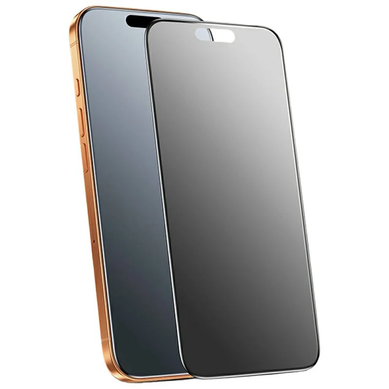 SMARTDEVIL Für iPhone 14 Plus / 13 Pro Max Sichtschutz-Vollschirmschutz 0,33 mm mittleres Aluminium Seidenbedrucktes Sicherheitsglas mit Montagewerkzeug – Schwarz