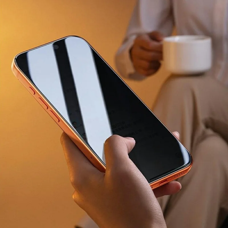 SMARTDEVIL For iPhone 16 Plus Screen Protector Anti Spy 0.33mm High Aluminium-Silicon Tempered Glass Film (Not Complete Covering) with Installation Tool