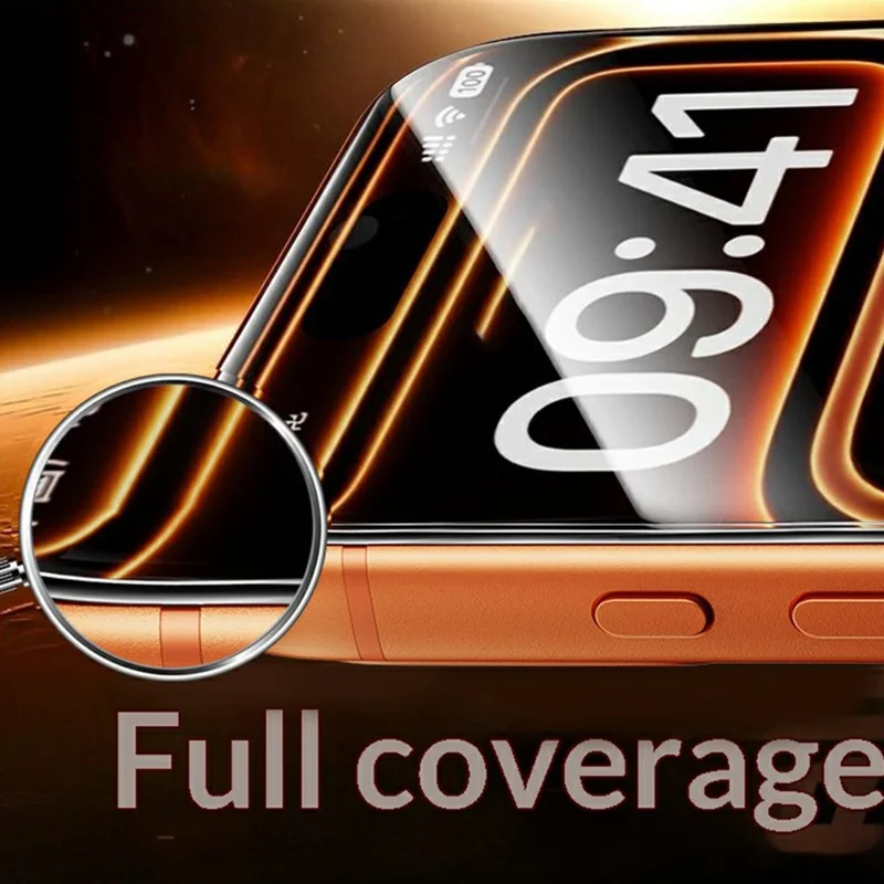 SMARTDEVIL For iPhone 15 Pro Screen Protector Anti Spy 0.33mm High Aluminium-Silicon Tempered Glass Film (Not Complete Covering) with Installation Tool