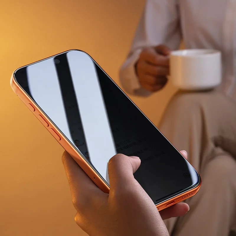 SMARTDEVIL Screen Protector For iPhone 12  /  12 Pro Anti Spy 0.33mm High Aluminium-Silicon Tempered Glass Film (Not Complete Covering) with Installation Tool