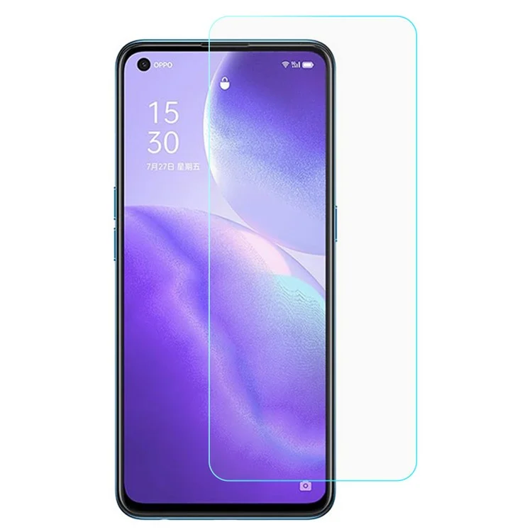 For Oppo Reno5 5G / Reno5 4G / Reno5 K / Find X3 Lite Shockproof 2.5D Arc Edge HD Clear Screen Protector High Transparency Tempered Glass Film