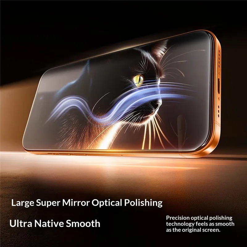 SMARTDEVIL 2 unidades para iPhone 17 / 16 Pro Protector de Pantalla 0,33 mm de Vidrio Templado de Alta Resistencia con Herramienta de Instalación Sin Polvo - Transparente