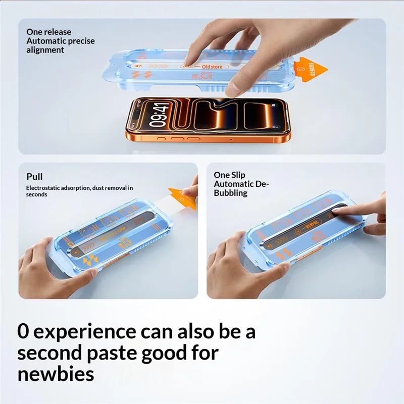 SMARTDEVIL Защита экрана для iPhone 17 Pro Max, полное покрытие, 0,33 мм, защита от синего света, пленка из высокопрочного алюмосиликатного стекла с инструментом для установки без пыли