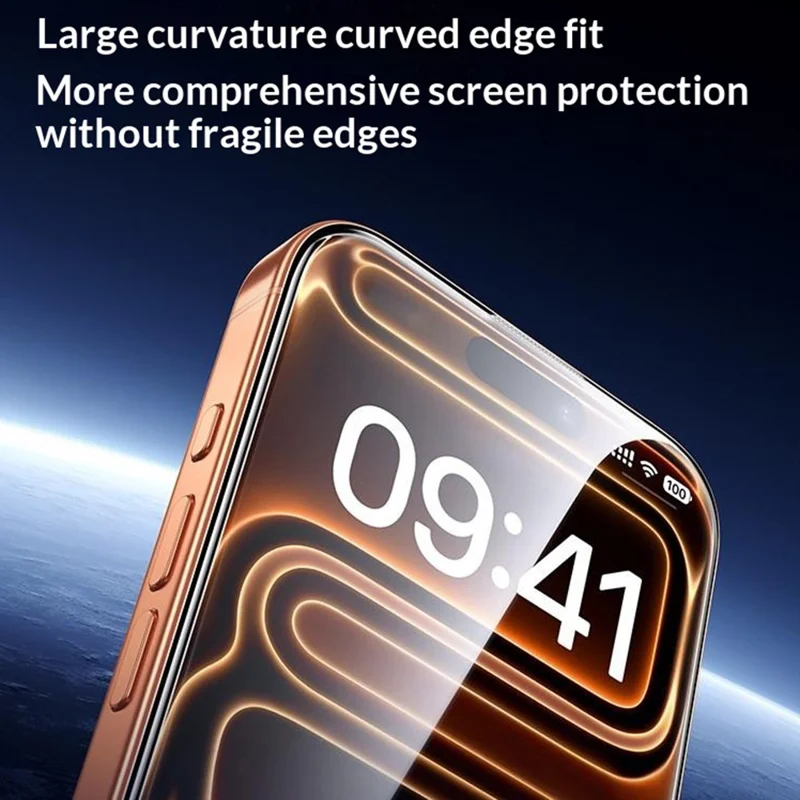 SMARTDEVIL Для iPhone 14 Pro Max, протектор полного экрана, защита от зеленого излучения, закаленное стекло толщиной 0,33 мм из алюмокремниевого сплава с инструментом для установки без пыли