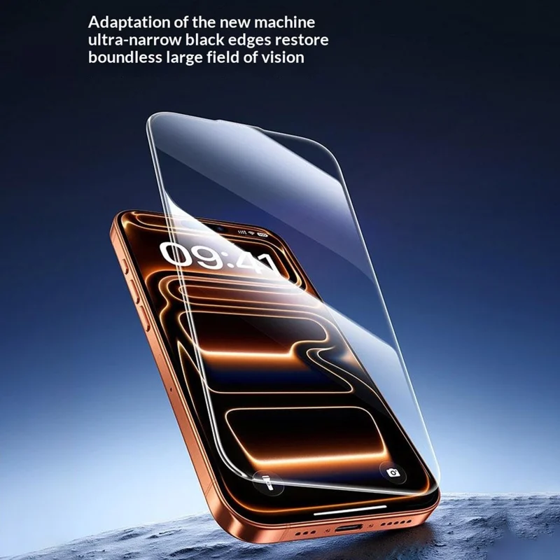SMARTDEVIL Protecteur d'écran complet pour iPhone 17 / 16 Pro 0,33 mm Protection oculaire Film en verre aluminosilicaté avec outil d'installation sans poussière