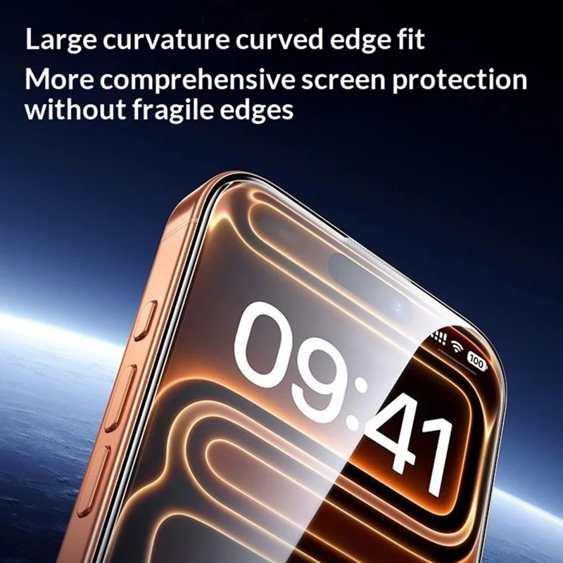 SMARTDEVIL Защитная пленка для iPhone 16 Pro Max на весь экран 0,33 мм защита глаз высококачественная пленка из алюмокремниевого стекла с инструментом для установки без пыли