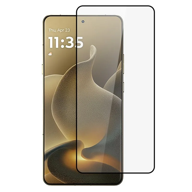 For Motorola Signature 5G / Moto X70 Air Pro 5G Full Screen Protector 3D Curved Tempered Glass Film Side Glue - Transparent