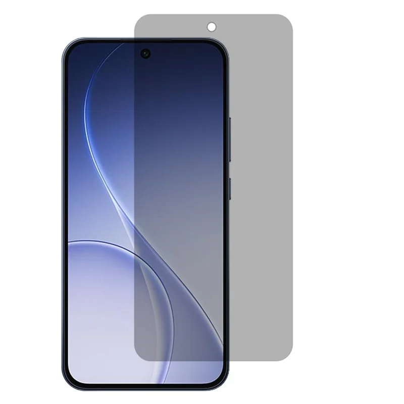 For Oppo Reno15 F 5G Privacy Screen Protector 180-Degree Anti-Spy Tempered Glass Full Coverage Film - Black