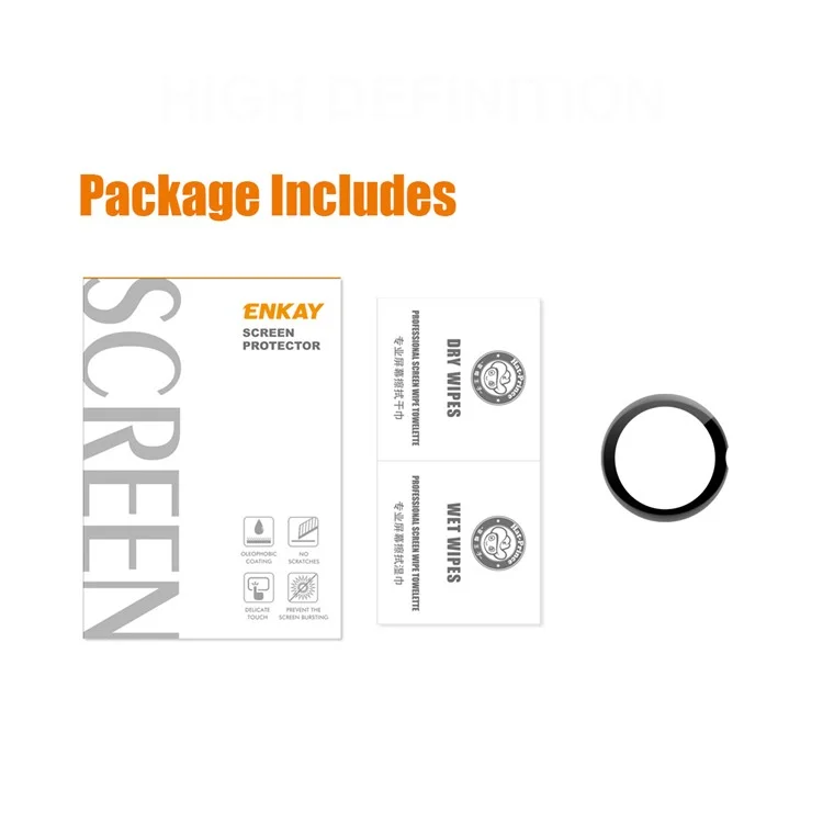 ENKAY HAT PRINCE For Google Pixel Watch 2 / Pixel Watch 3D Curved PMMA Screen Protector Soft PC Edge Anti-Scratch HD Clear Full Cover Film
