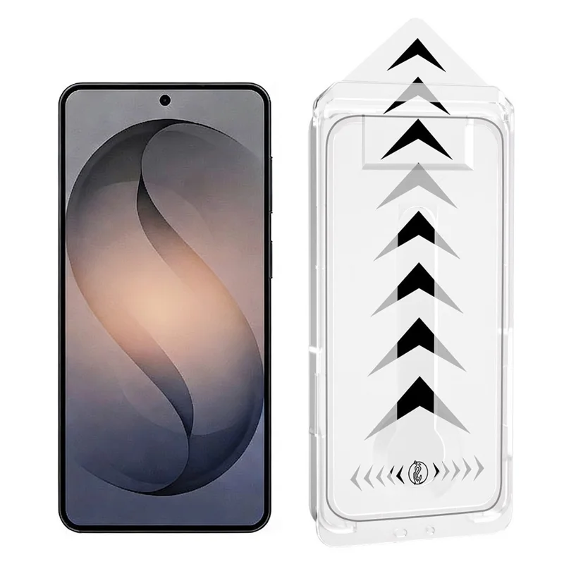 For Samsung Galaxy S26 Full Screen Protector Full Glue Automatic Dust Removal Tempered Glass HD Film with Automatic Alignment Tool - Transparent