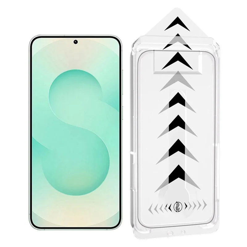 For Samsung Galaxy S25+ Full Screen Protector Full Glue Automatic Dust Removal Tempered Glass HD Film with Automatic Alignment Tool - Transparent
