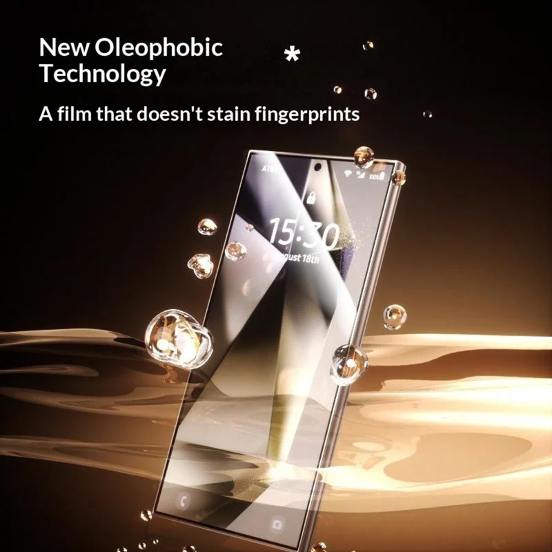 For Samsung Galaxy S25 Ultra Full Screen Protector Full Glue Automatic Dust Removal Tempered Glass HD Film with Automatic Alignment Tool - Transparent