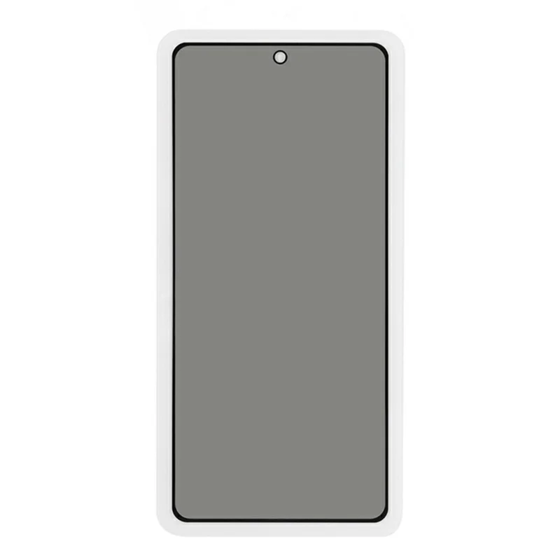 Pour Samsung Galaxy S26 2 pièces protection d'écran en verre trempé anti-espion 180° impression soie couverture complète - Noir