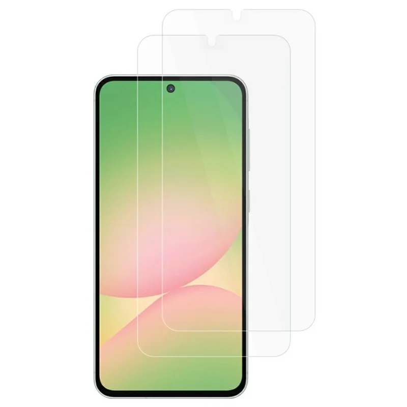 2Pcs / Set for Samsung Galaxy A57 5G Tempered Glass 2.5D Arc Edge Phone Screen Protector (NOT Complete Covering) - Transparent