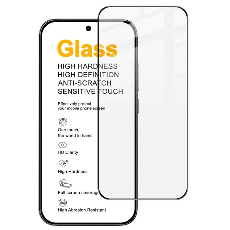 IMAK Pro+ Series For Xiaomi Redmi Turbo 5 5G  /  Poco X8 Pro 5G Screen Protector Full Coverage Tempered Glass Film (Fingerprint Unlock) - Transparent
