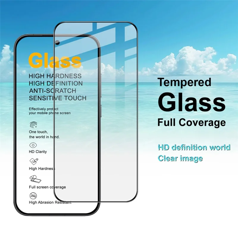 IMAK Pro+ Series For Xiaomi Redmi Turbo 5 5G  /  Poco X8 Pro 5G Screen Protector Full Coverage Tempered Glass Film (Fingerprint Unlock) - Transparent