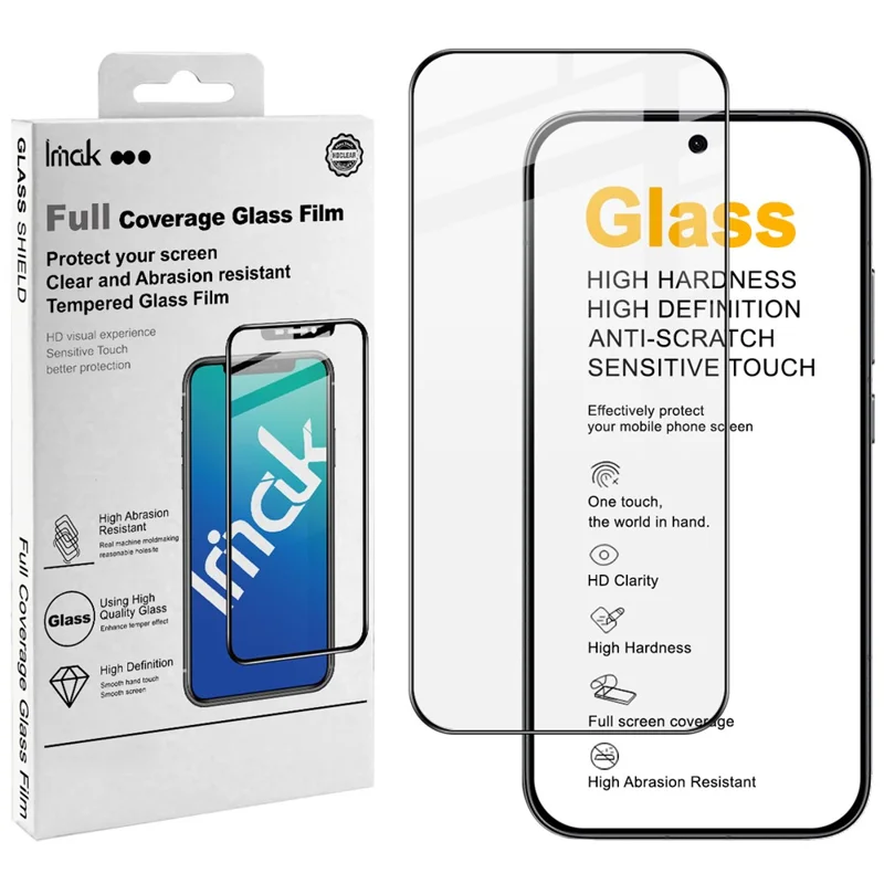 IMAK Pro+ Series For Xiaomi Redmi Turbo 5 5G  /  Poco X8 Pro 5G Screen Protector Full Coverage Tempered Glass Film (Fingerprint Unlock) - Transparent
