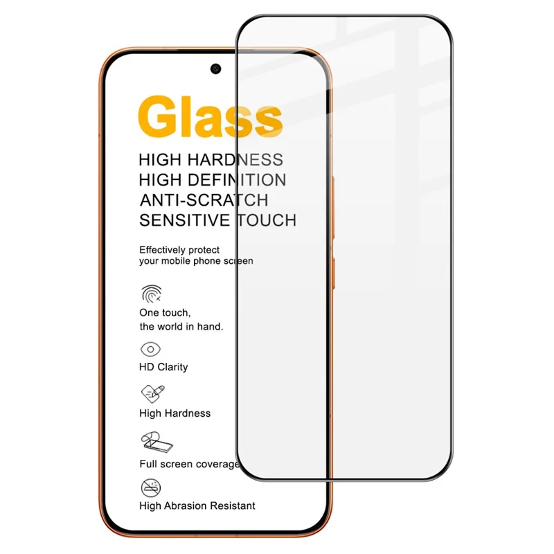 IMAK Pro+ Series For Xiaomi Redmi Turbo 5 Max 5G  /  Poco X8 Pro Max 5G Screen Protector Full Coverage Tempered Glass Film (Fingerprint Unlock) - Transparent