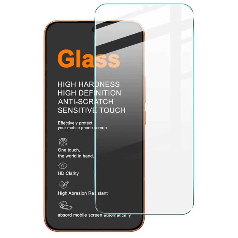 IMAK H Series For Xiaomi Redmi Turbo 5 Max 5G  /  Poco X8 Pro Max 5G Screen Protector Tempered Glass Film (Not Complete Coverage) (Fingerprint Unlock) - Transparent