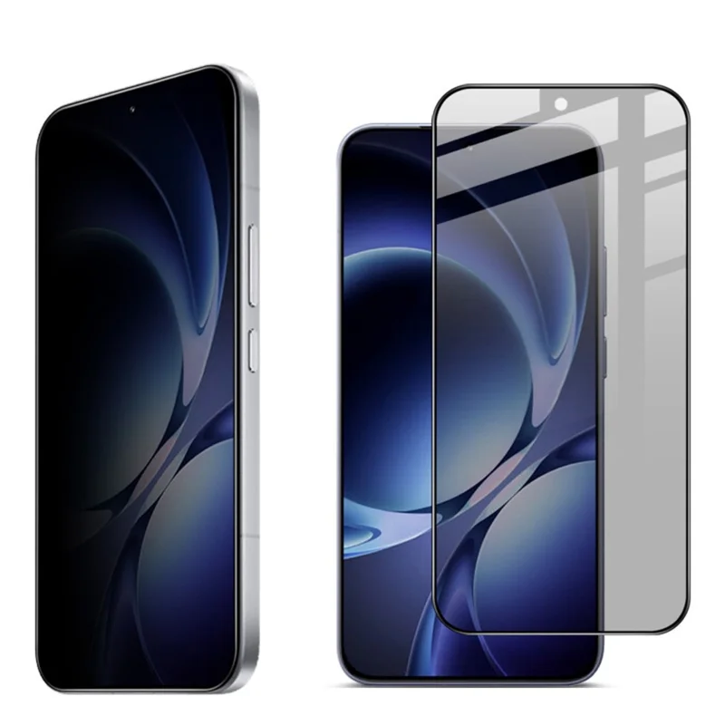 IMAK para Xiaomi Redmi K80 Ultra 5G Proteção de Ecrã de Privacidade Anti Espiões, Filme de Vidro Temperado Cobertura Total (Desbloqueio por Impressão Digital) - Preto