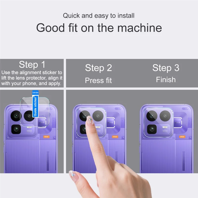 IMAK For Realme Neo8 5G Camera Lens Protector Slim Tempered Glass Full Coverage Lens Film - Transparent