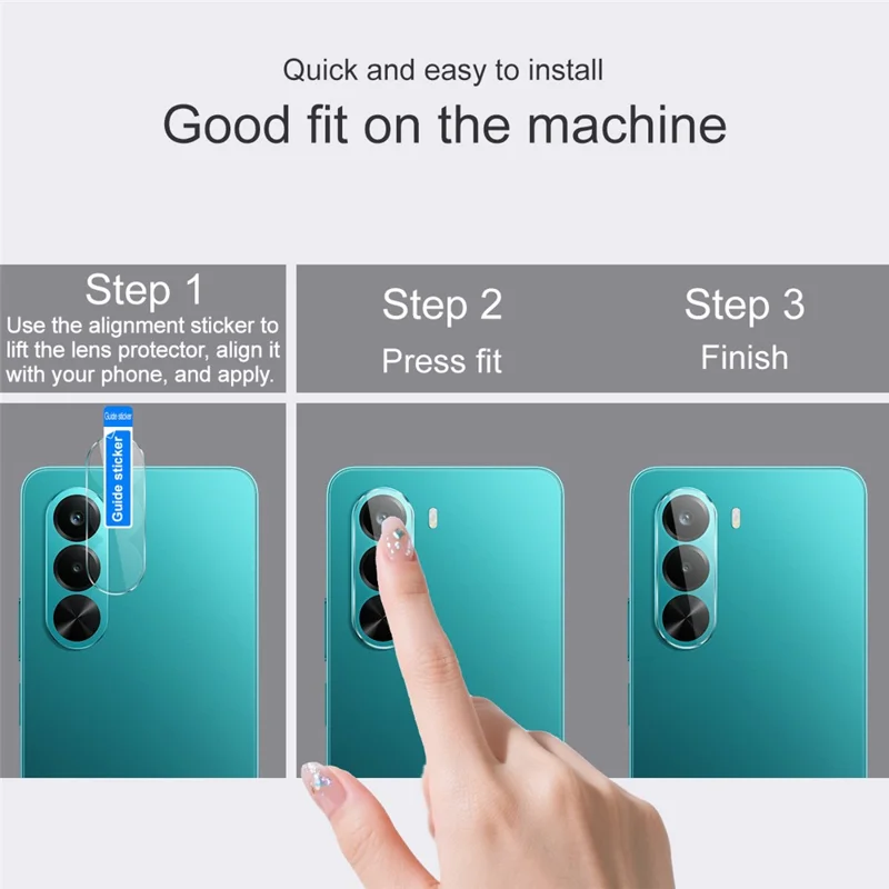 IMAK For Realme P4x 5G Camera Lens Protector Slim Tempered Glass Full Coverage Lens Film - Transparent