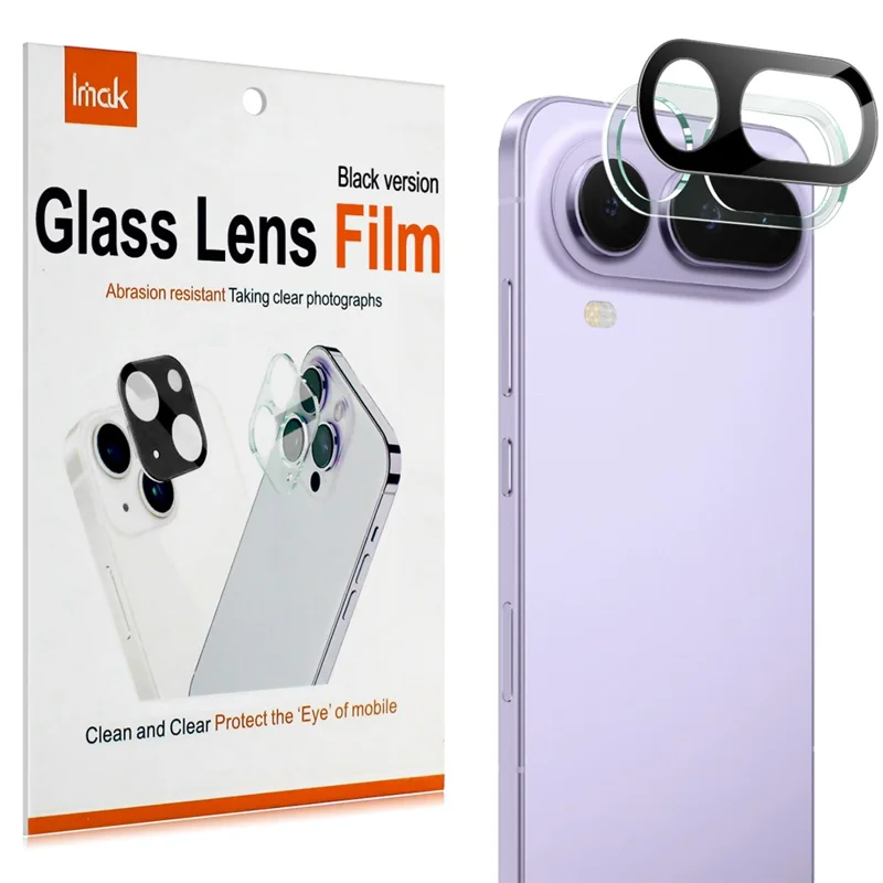 IMAK For Honor Magic8 Pro Air 5G Tempered Glass Full Cover Lens Film + Acrylic Cap - Black