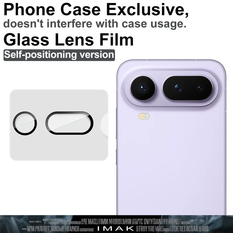 IMAK For Honor Magic8 Pro Air 5G Tempered Glass Camera Lens Protector with Self Positioning Frame (Complete Covering) - Transparent