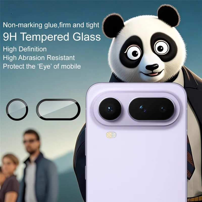 IMAK For Honor Magic8 Pro Air 5G Tempered Glass Camera Lens Protector with Self Positioning Frame (Complete Covering) - Transparent