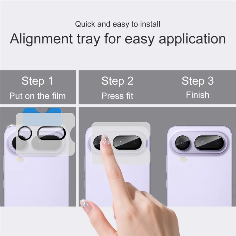 IMAK For Honor Magic8 Pro Air 5G Tempered Glass Camera Lens Protector with Self Positioning Frame (Complete Covering) - Transparent