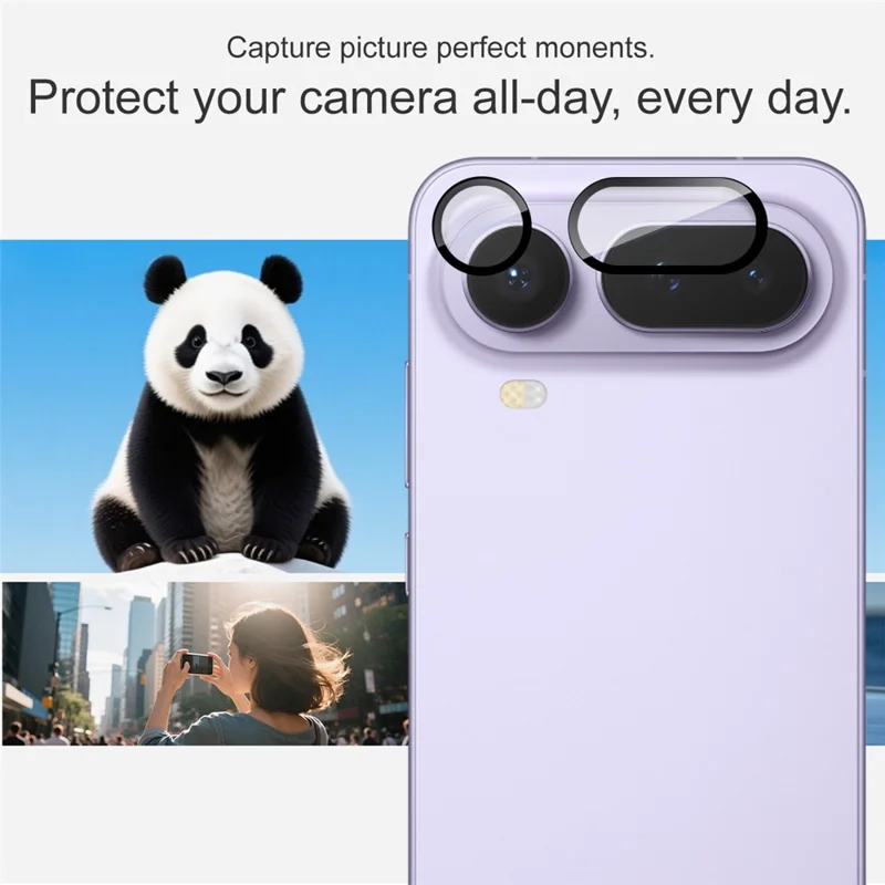 IMAK For Honor Magic8 Pro Air 5G Tempered Glass Camera Lens Protector with Self Positioning Frame (Complete Covering) - Transparent