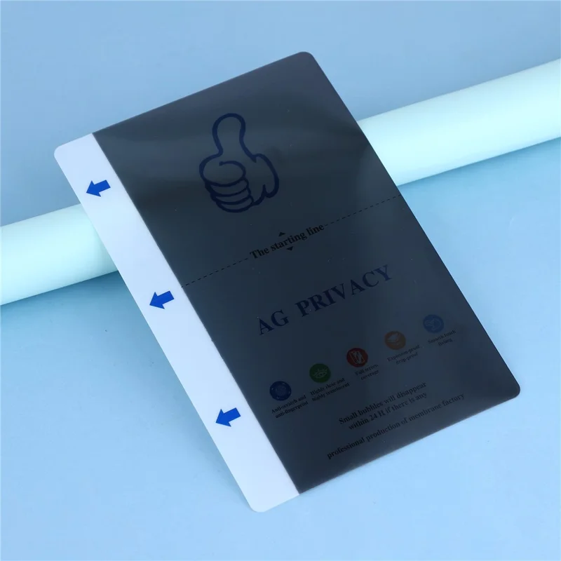 50PCS Universal Cutting Machine Privacy Film 0.18mm Anti Spy TPU Screen Protector