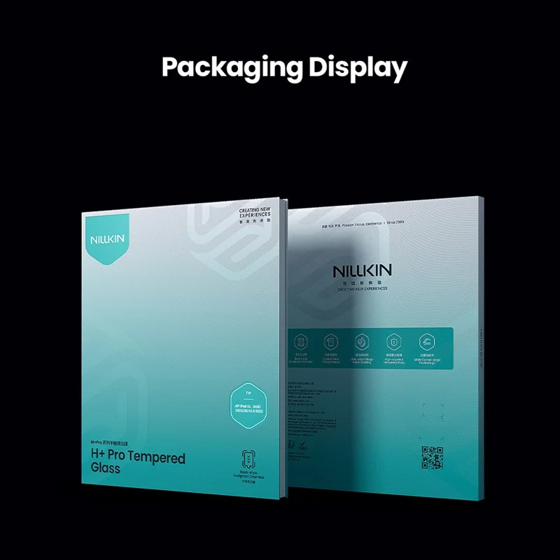 NILLKIN H+ Pro For iPad (2025)  /  10.9 (2022) Screen Protector Full Glue Full Coverage 9H High Aluminium-Silicon Glass Film - Transparent