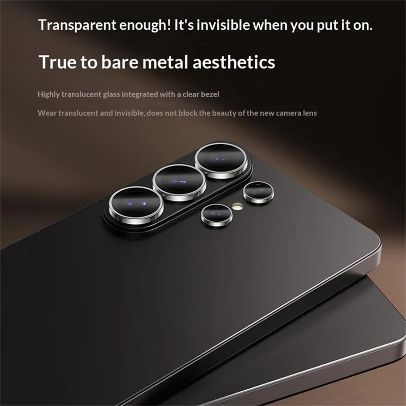 BENKS 1 Set For Samsung Galaxy S26 Ultra Corning Gorilla Glass Full Coverage Camera Lens Protector with Aluminium Alloy Frame - Black