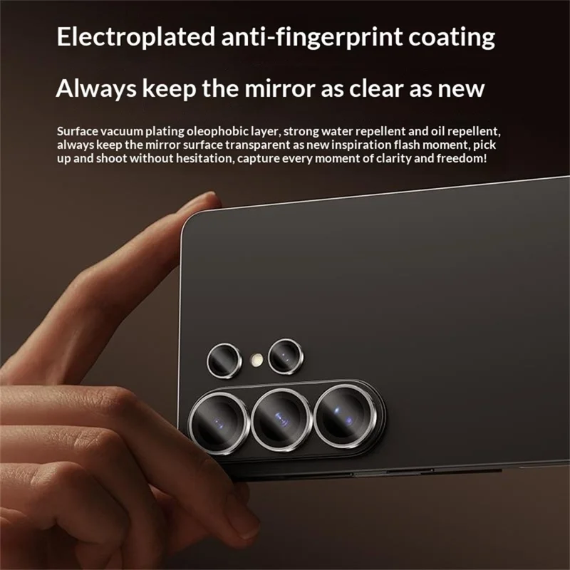 BENKS 1 Set For Samsung Galaxy S26 Ultra Corning Gorilla Glass Full Coverage Camera Lens Protector with Aluminium Alloy Frame - Black