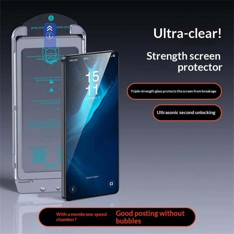 BENKS Für Samsung Galaxy S26 Ultra Corning Gorilla Glass Ultra Clear Full Glue Vollschirmschutz - Transparent