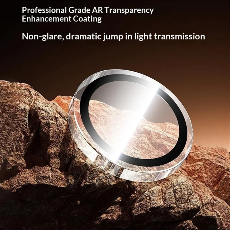 BENKS 1 Set For Samsung Galaxy S26 / S26 Pro Corning Gorilla Glass Full Coverage Camera Lens Protector with Aluminium Alloy Frame - Black