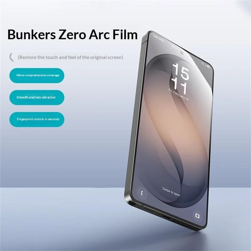 BENKS Zero Arc Series for Samsung Galaxy S26 Ultra Full Screen Protector 0.23mm High Aluminium-silicon Glass Explosion Proof Film - Transparent