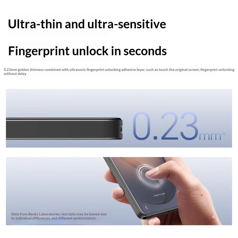 BENKS Zero Arc Series for Samsung Galaxy S26 Ultra Full Screen Protector 0.23mm High Aluminium-silicon Glass Explosion Proof Film - Transparent