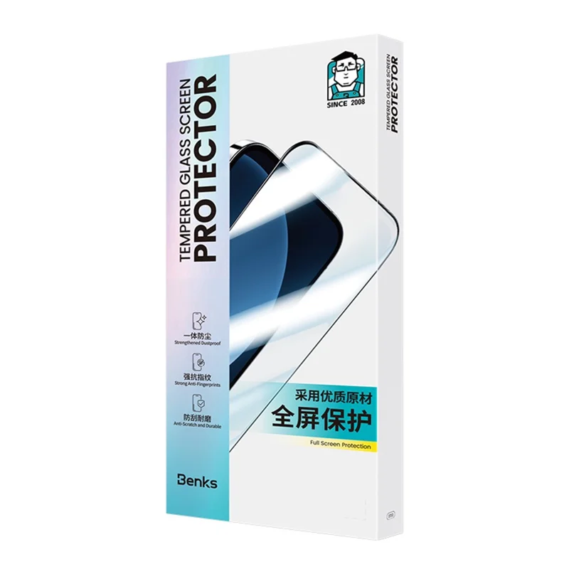 BENKS Zero Arc Series for Samsung Galaxy S26 Ultra Full Screen Protector 0.23mm High Aluminium-silicon Glass Explosion Proof Film - Transparent