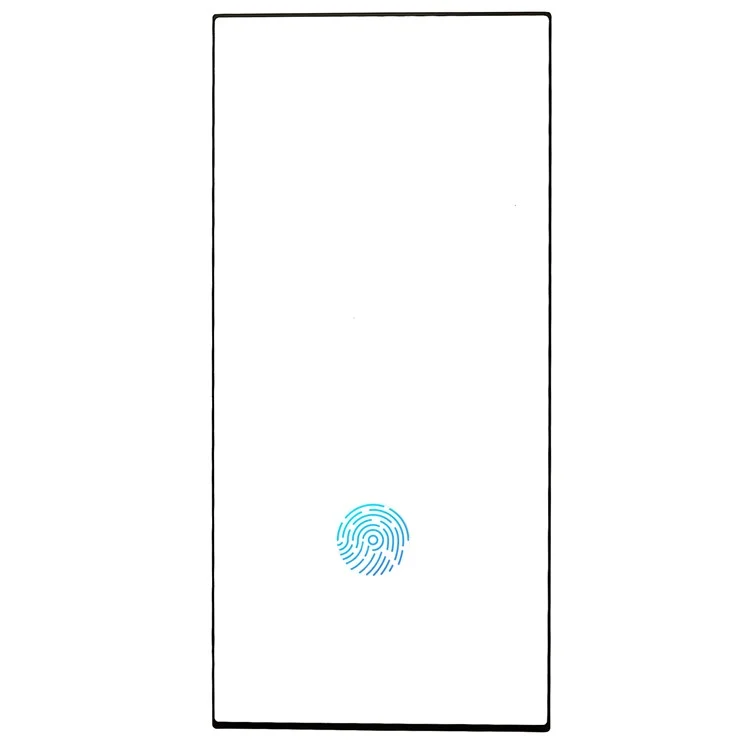 Para Samsung Galaxy S23 Ultra 3D Protector de pantalla completa con pegamento lateral Película de vidrio templado (Compatible con desbloqueo de huella digital)