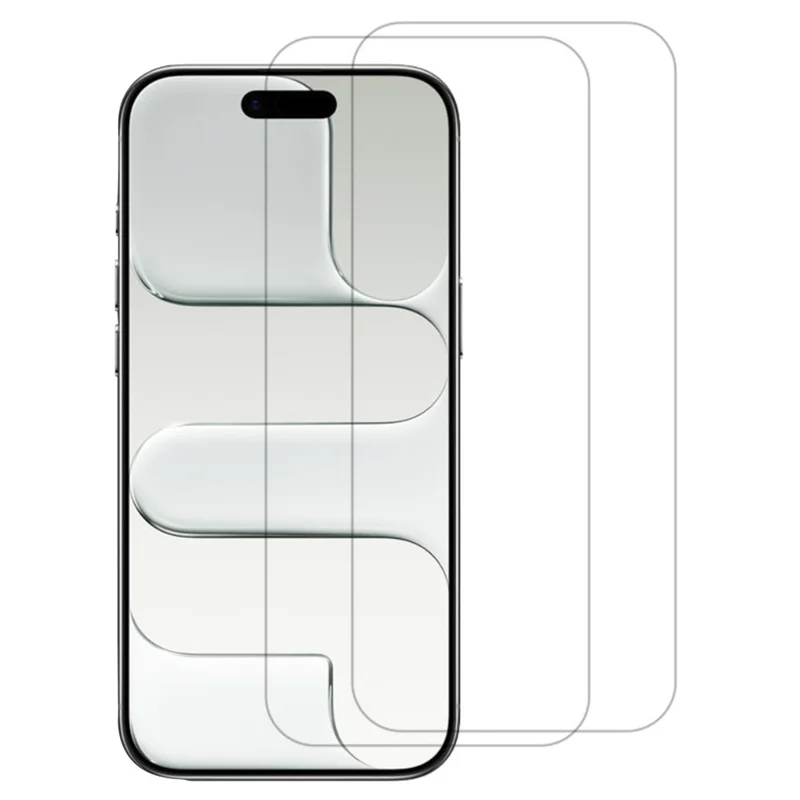 ITIETIE 2PCS For Apple iPhone Air Silk Printing Tempered Glass 0.25mm High Aluminum Screen Protector, Full Glue, Not Complete Covering - Transparent